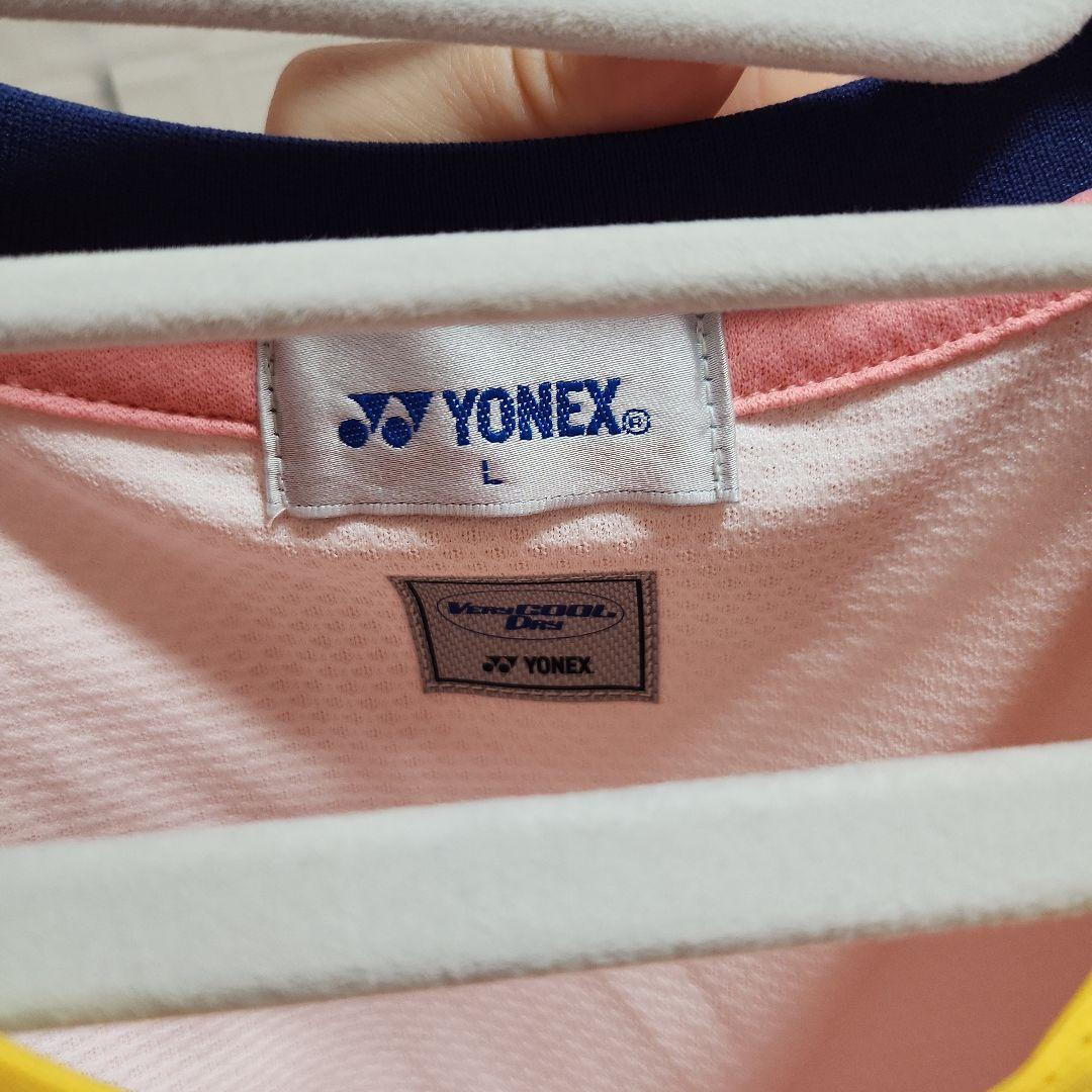 YONEX ピンク 花柄 シャツ L