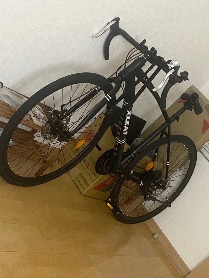 美品中古ロードバイク 700c シマノ製 21段変速 ライト スタンド付 自転車