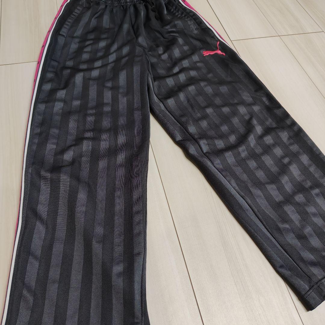 PUMA プージャ ジャージ上下セット グレー×ピンク