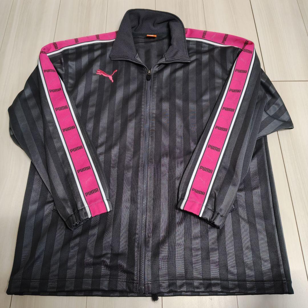 PUMA プージャ ジャージ上下セット グレー×ピンク