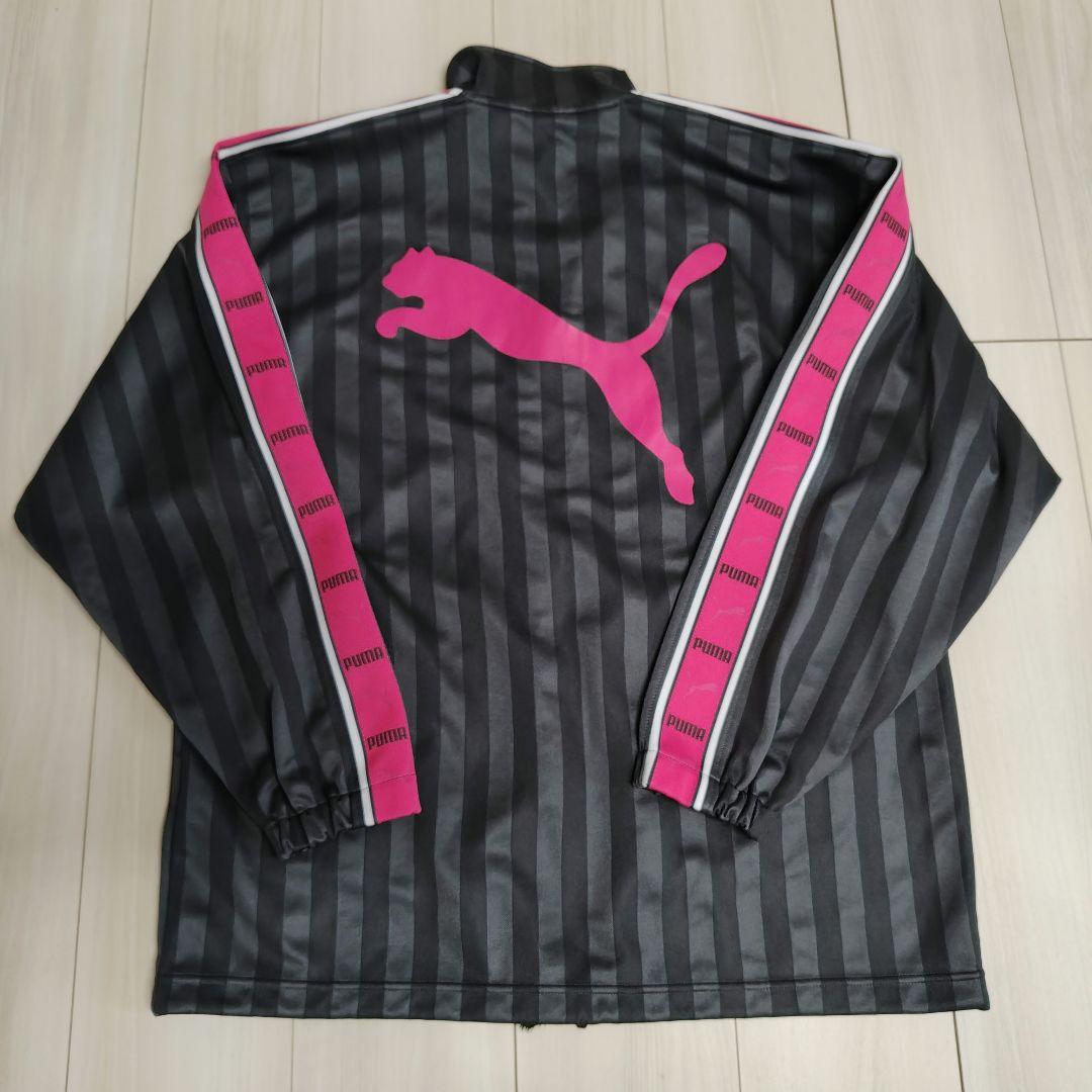 PUMA プージャ ジャージ上下セット グレー×ピンク