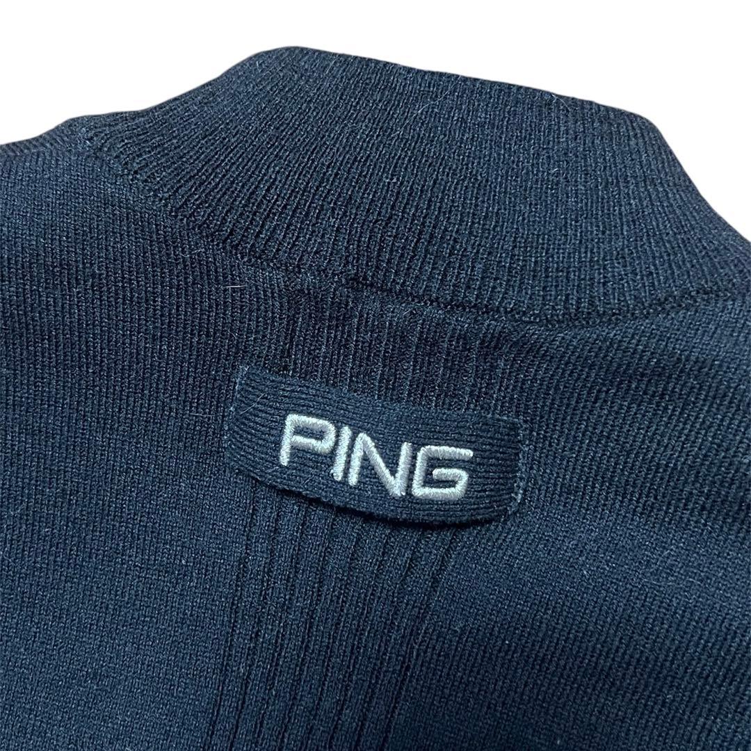 PING ブラック ニット　セーター　レディース　L