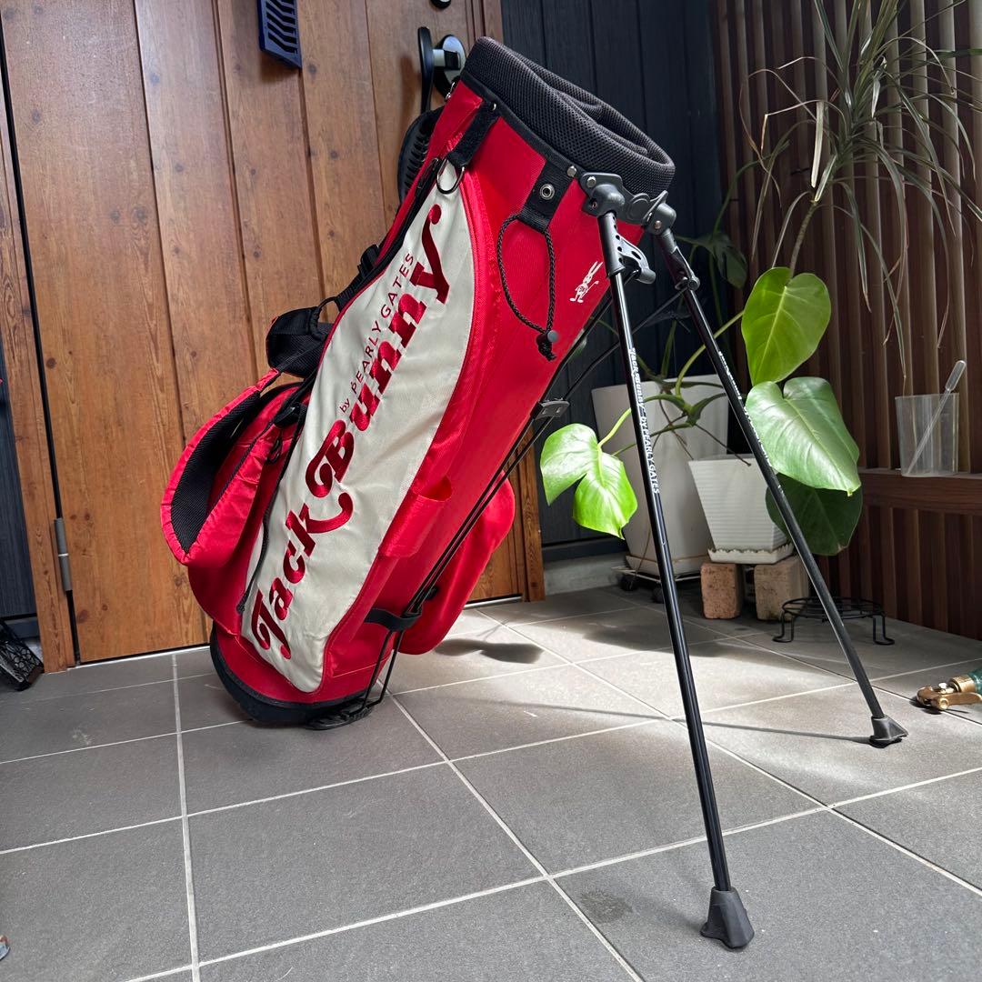 Jack Bunny キャディバッグ レッド/ホワイト