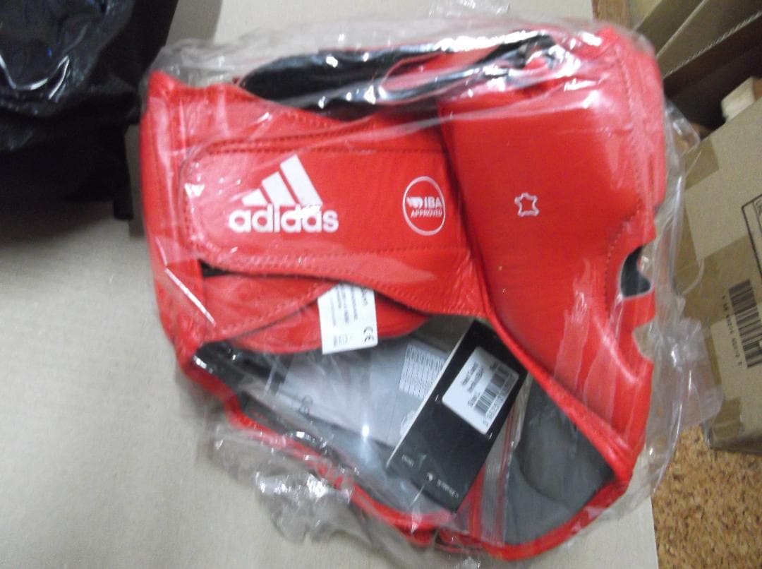 adidas　アディダス　ヘッドガード　JABF　正規品　赤L　IBA正規品