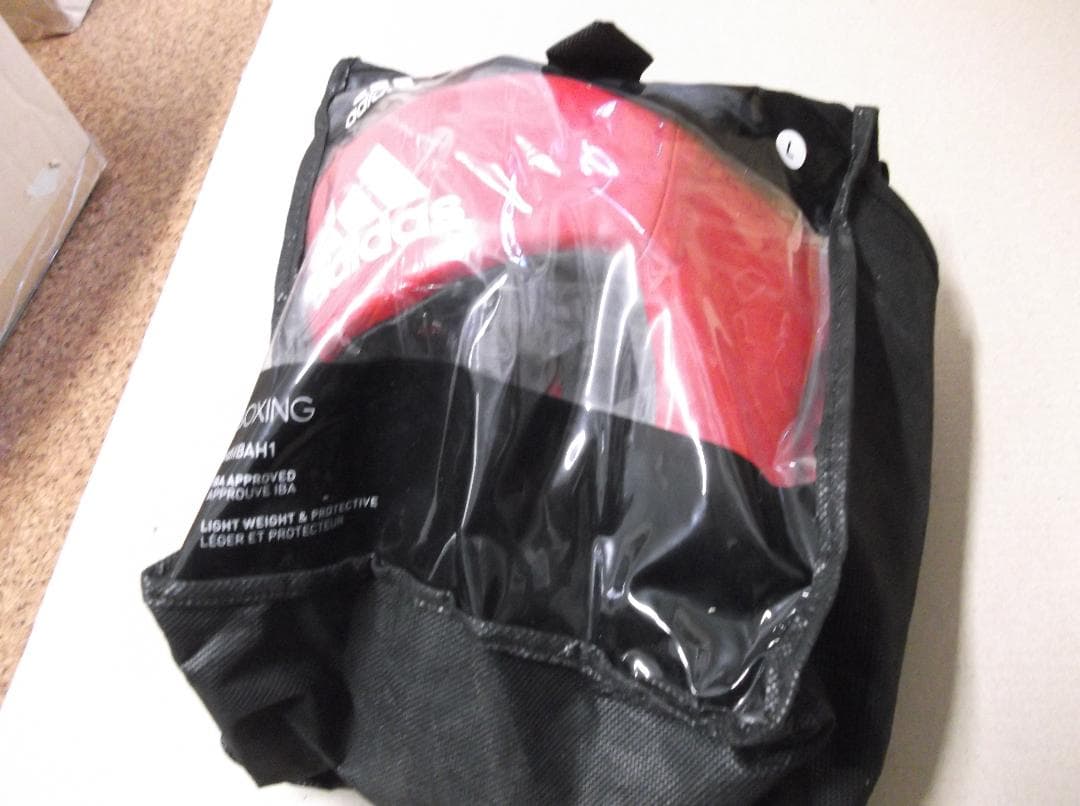 adidas　アディダス　ヘッドガード　JABF　正規品　赤L　IBA正規品