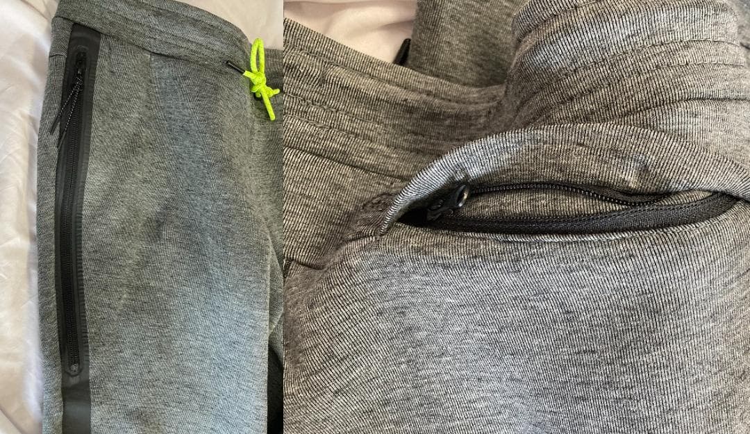 古着☆NIKE テックフリース セットアップ Lサイズ グレー 上下 イエロー