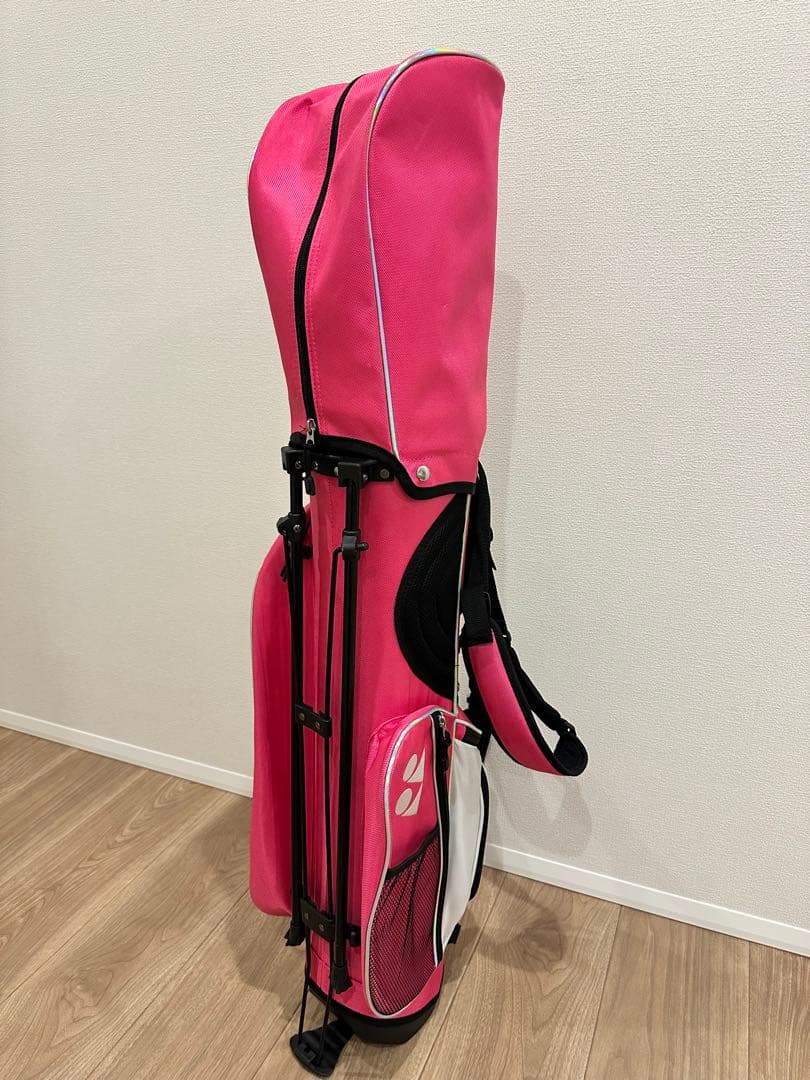 YONEX ピンク ゴルフクラブ7本セット・キャディバッグ　J135