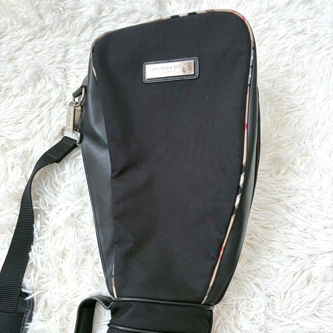 ✨美品✨希少 バーバリーゴルフ クラブケース ノバチェック バッグ ブラック