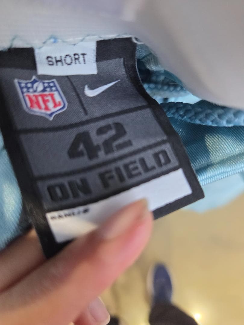 Nike NFL ゲームパンツ ライトブルー 42 SHORT ON FIELD