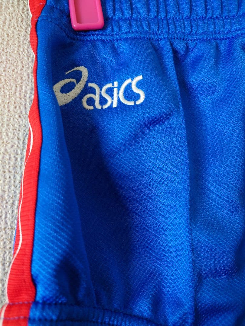 asics バレーボール ブルマ 青 LL 赤白ライン