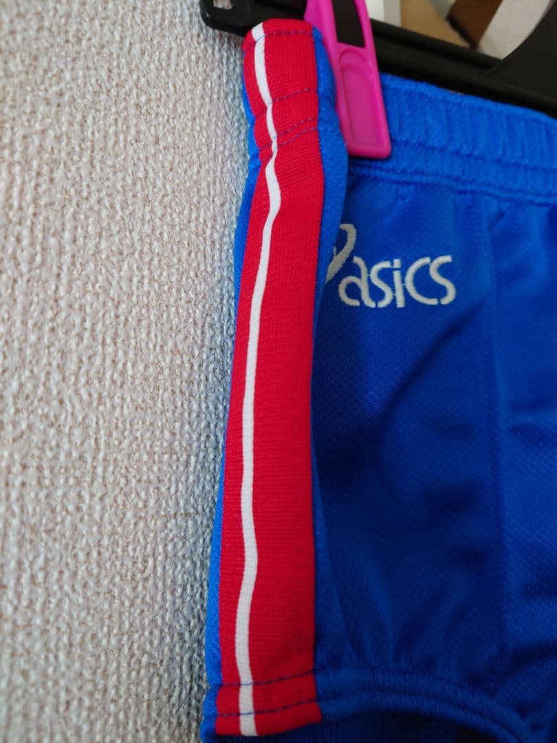 asics バレーボール ブルマ 青 LL 赤白ライン