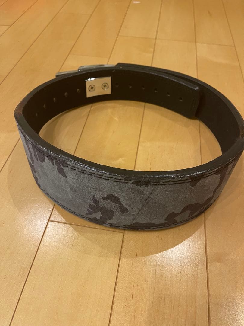 ジュラシック木澤　パワーベルト 黒　カモフラージュ柄