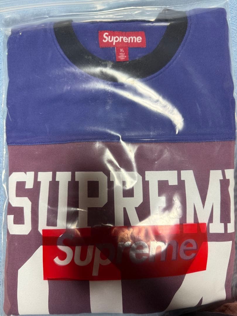 シャツ Supreme Split S/S Football Top \"purple\"