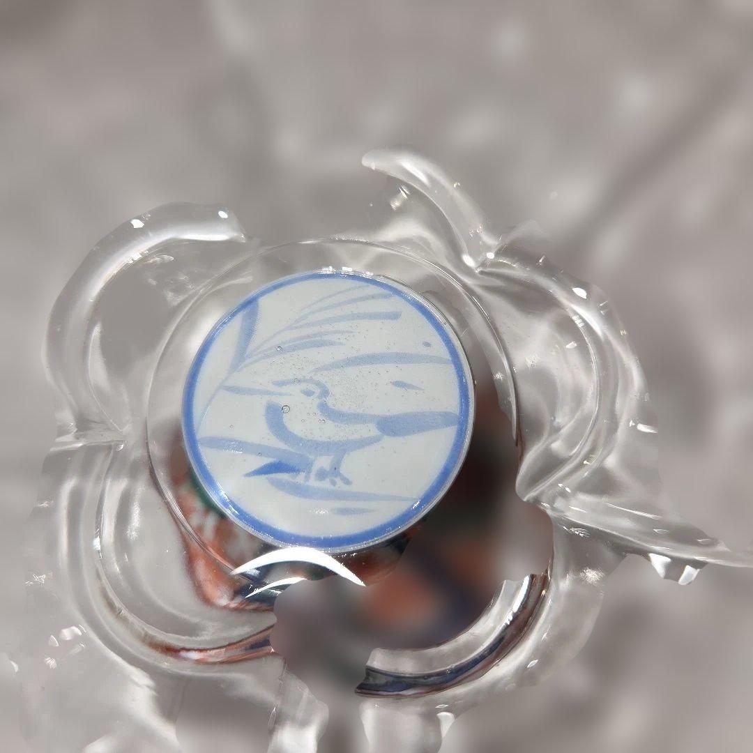 三洋陶器　龍峰窯　新品未使用品　ガラスデザート鉢揃　5客　高台