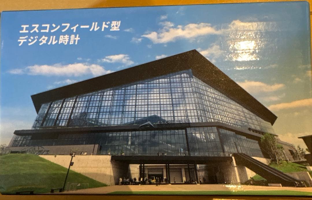 日本ハムファイターズ　ビッグフラップリュック＋エスコンフィールド型デジタル時計