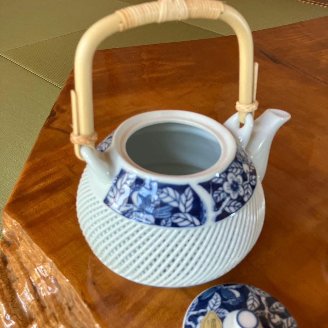 有田焼　墨山水土瓶茶器揃