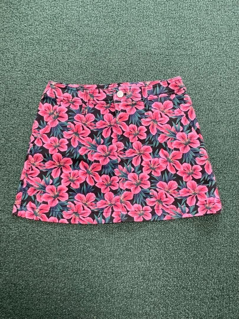 パーリーゲイツ　ゴルフ　セットアップ　ポロシャツ　スカート　S 花柄