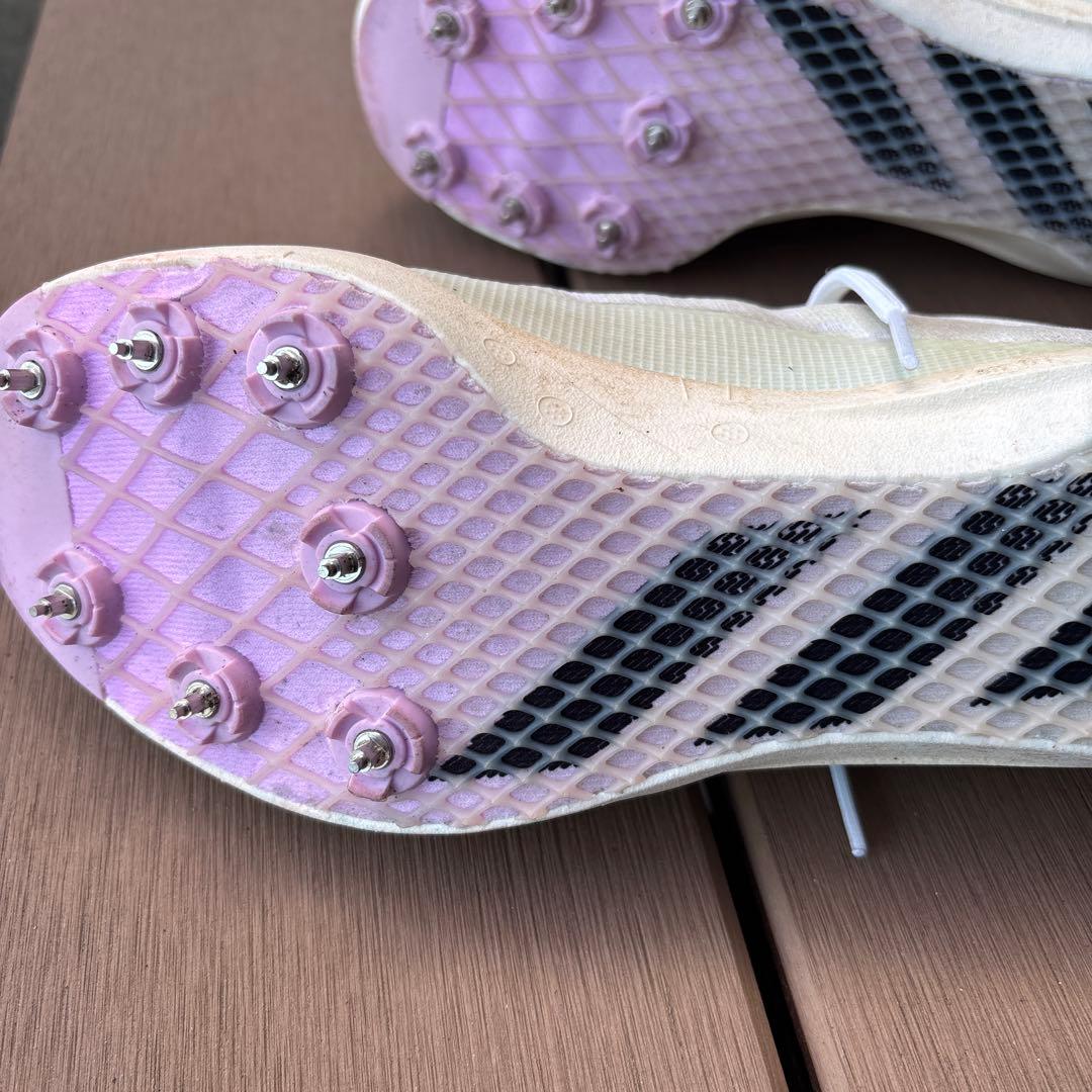 adizero スパイクシューズ ホワイト/グリーン