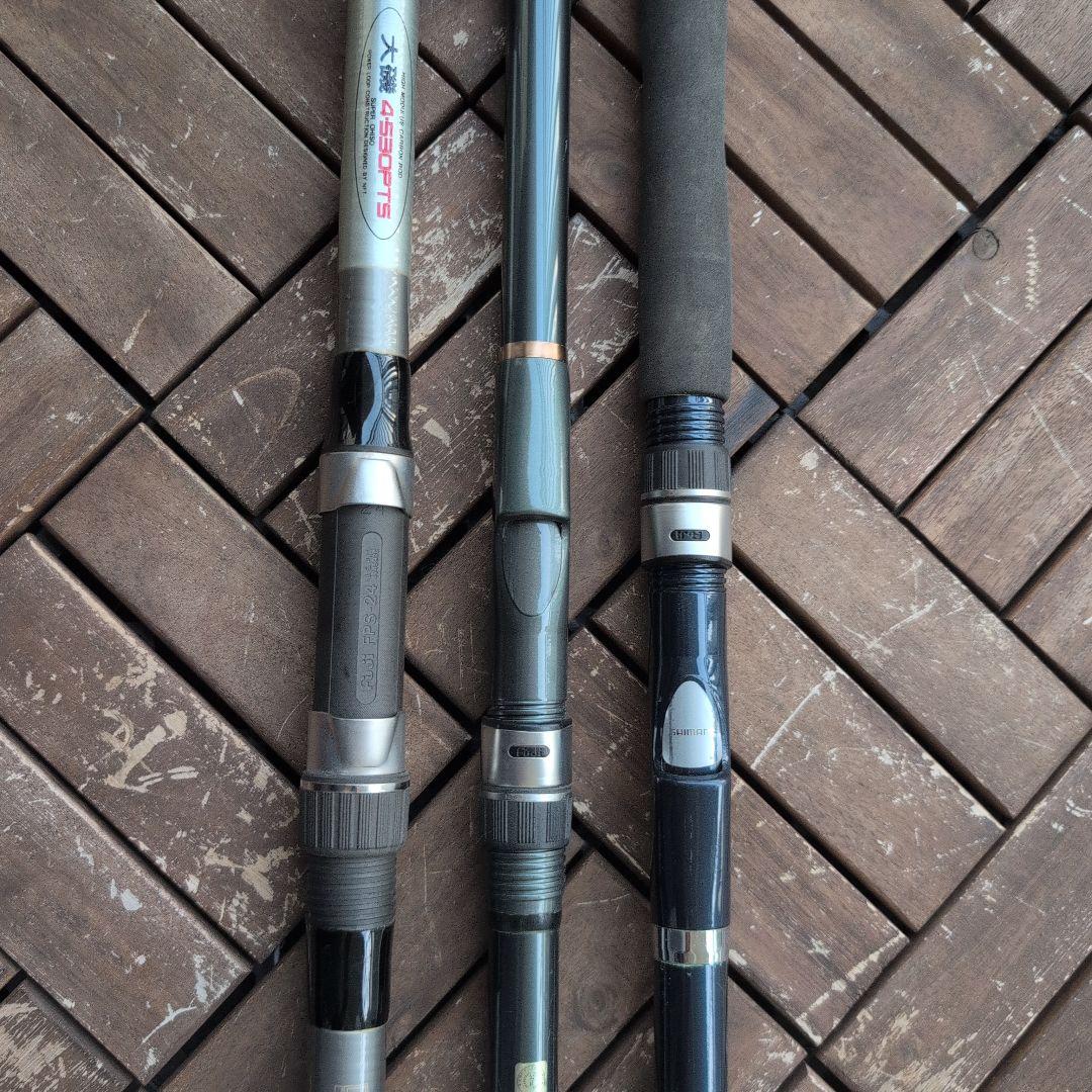遠投、船、海上釣堀に最適！NFT、シマノ3本セット！
