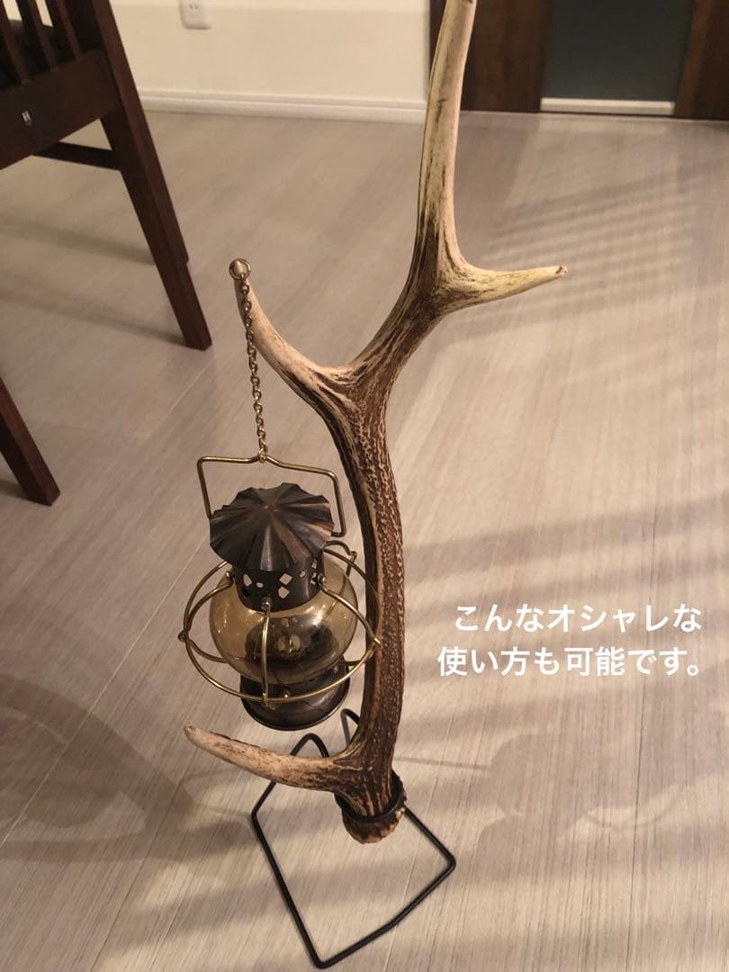 鹿の角とアイアンで作り上げた最強の釣竿置き、最高に超かっこいいディスプレイ