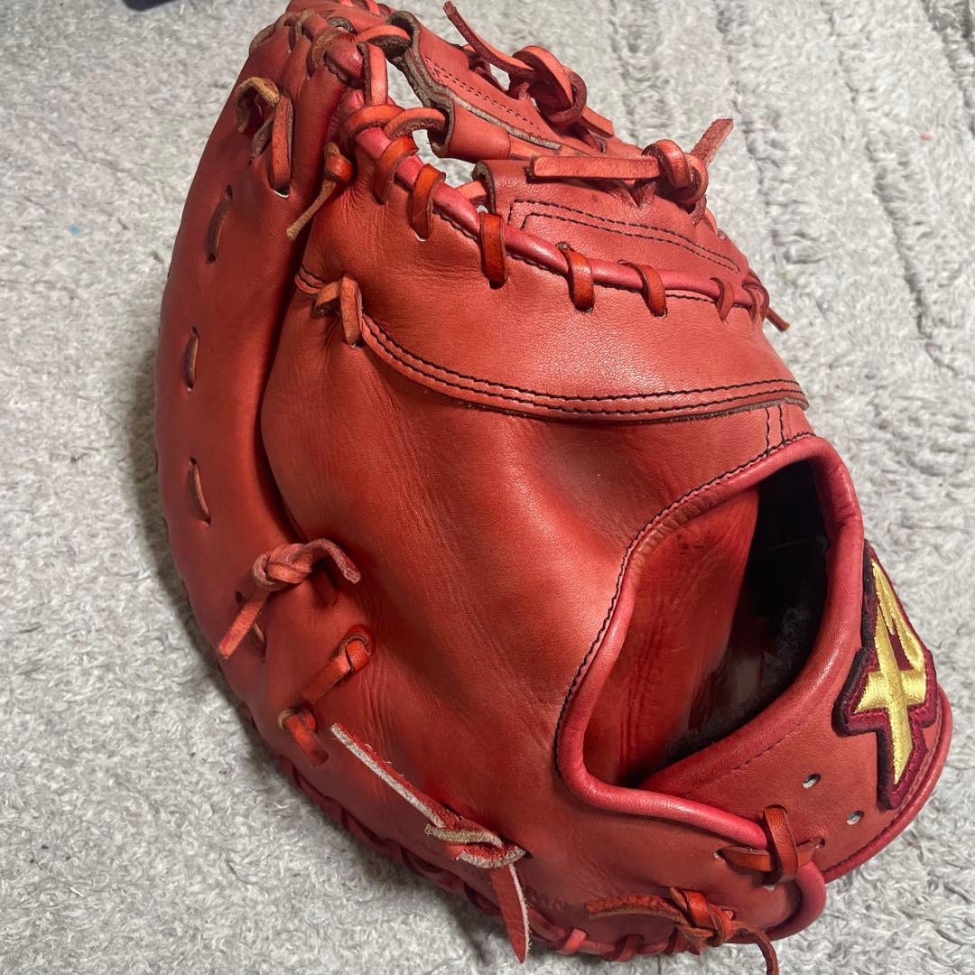 xa 硬式野球グローブ レッド　ファーストミット