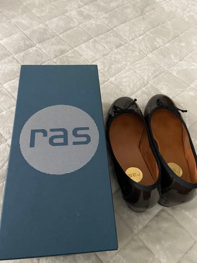 RAS ラス エナメル バレエシューズ 37｜スペイン製 本革 フラット