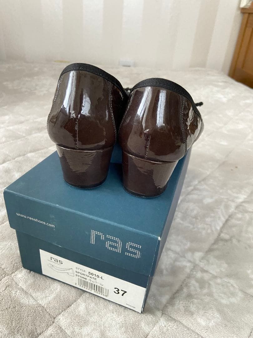 RAS ラス エナメル バレエシューズ 37｜スペイン製 本革 フラット