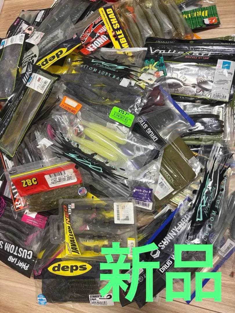 バス釣り　ワームセット　大量300パック以上　メーカー物　1