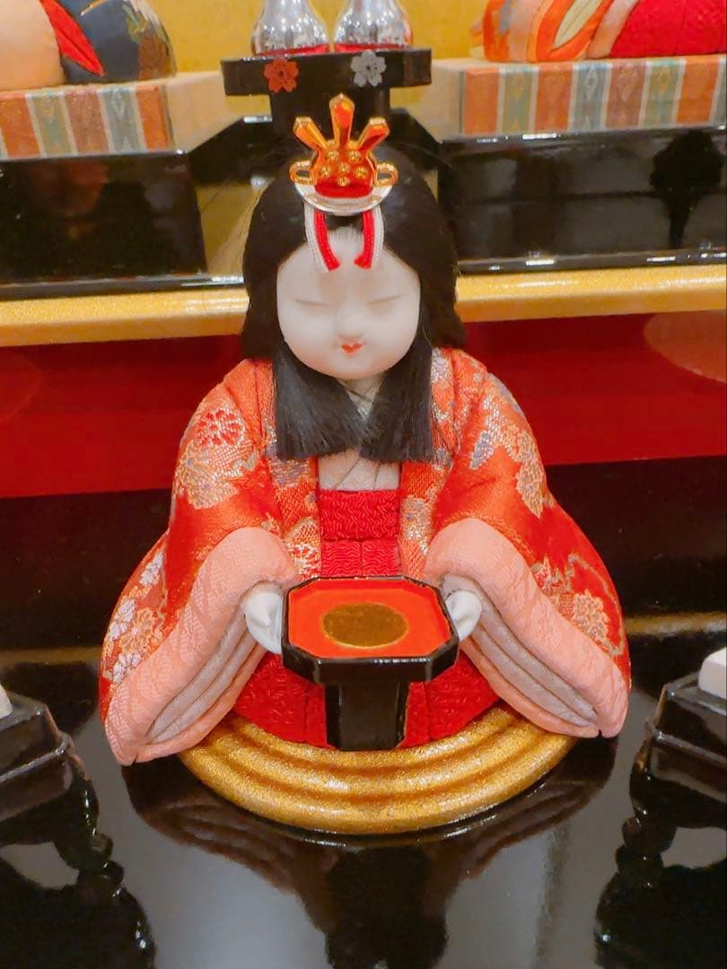 【美品】　真多呂人形　雛人形　五人飾り　真多呂監修　寿宝雛　江戸木目込み