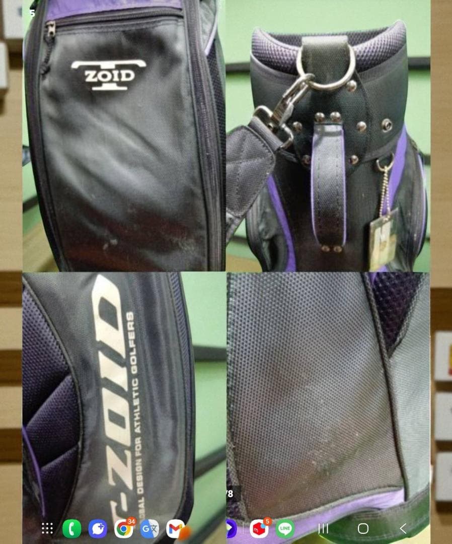 送料無料/美品　Mizuno T-ZOID 軽量タイプ・キャディバッグ