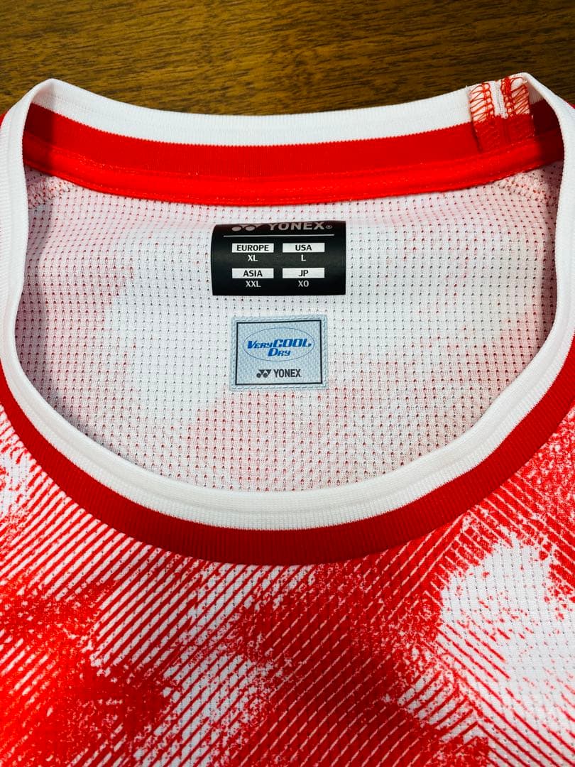 YONEX Tシャツ ウェア 赤 ピンク