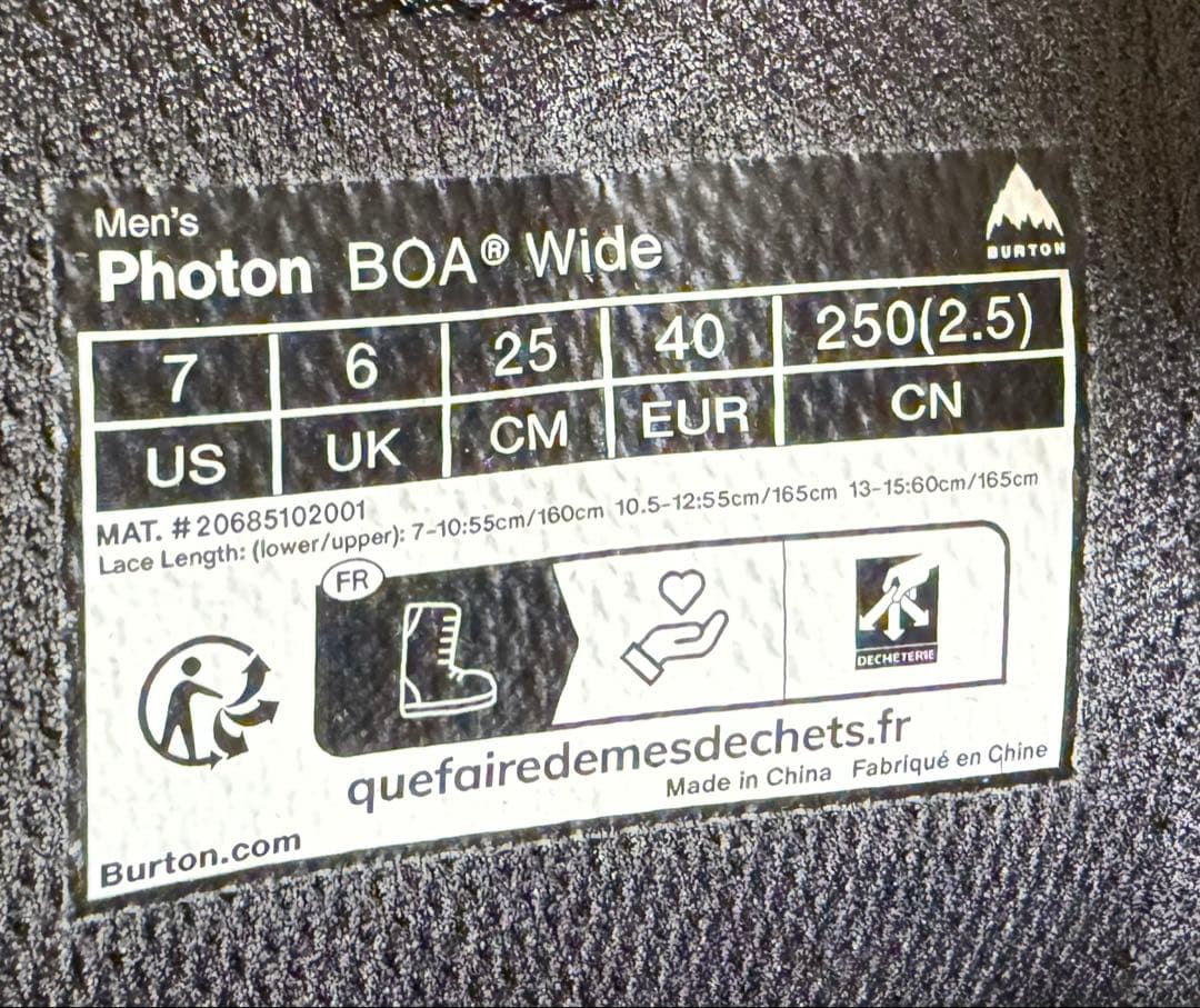 PHOTON BOA WIDE新品未使用