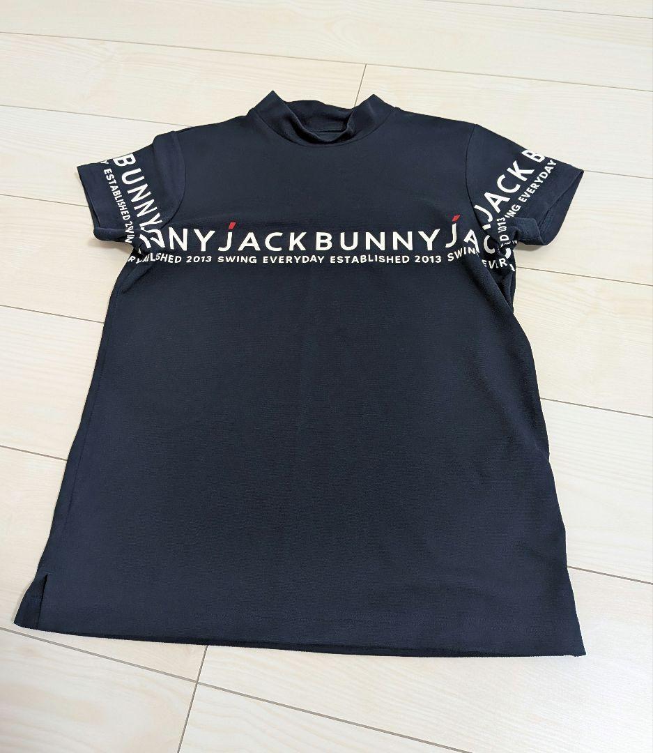 JACKBUNNY ジャックバニー　オマージュロゴ 半袖モックネックカットソー