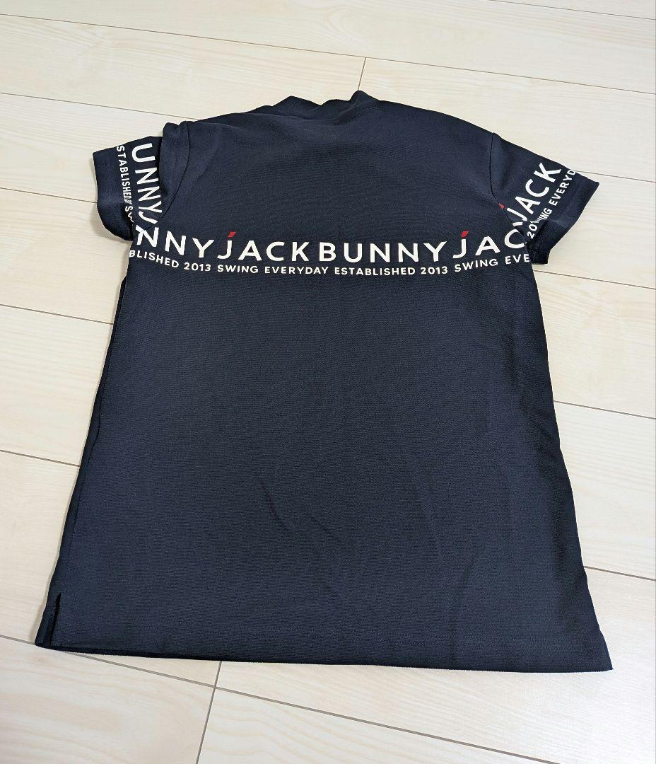 JACKBUNNY ジャックバニー　オマージュロゴ 半袖モックネックカットソー