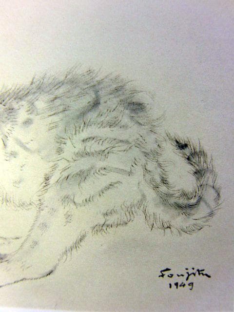 藤田嗣治/レオナール フジタ【 猫 】希少な画集より、現代絵画
