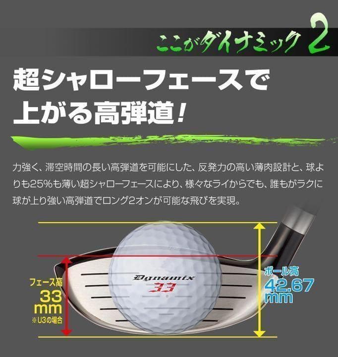 ★1.7.9番も登場★2本選べて超爆安★ ダイナミクス 適合限界強反発FWセット