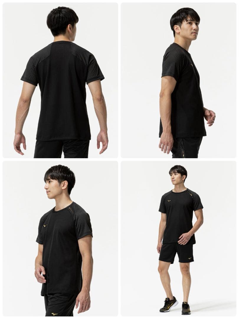 【ミズノプロ】 直営店限定 クーリングTシャツO ブラック 12JACT82
