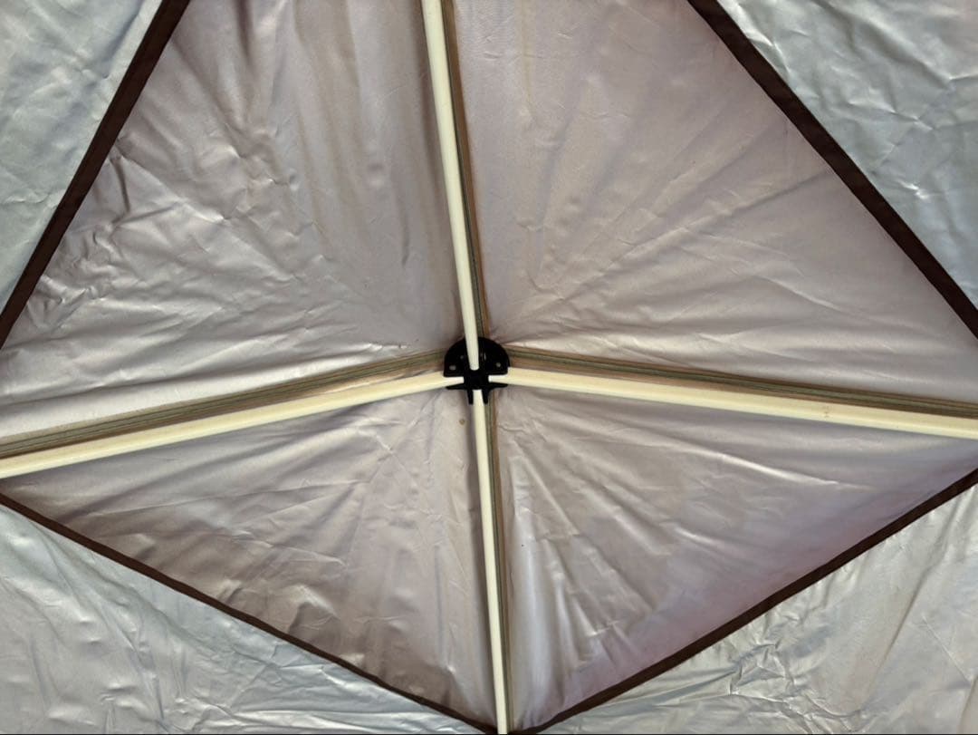 FIELDOOR タープ 300cm x 300cm ブラウン