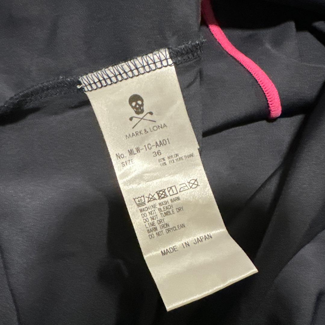 MARK & LONA レディースシャツ 36 モックネック　半袖