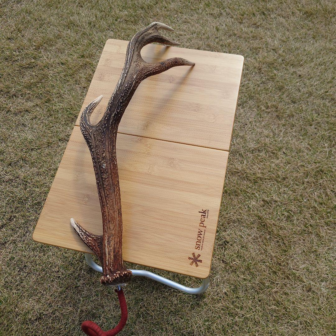 【希少品】鹿の角 ランタンハンガー （スウェード加工）