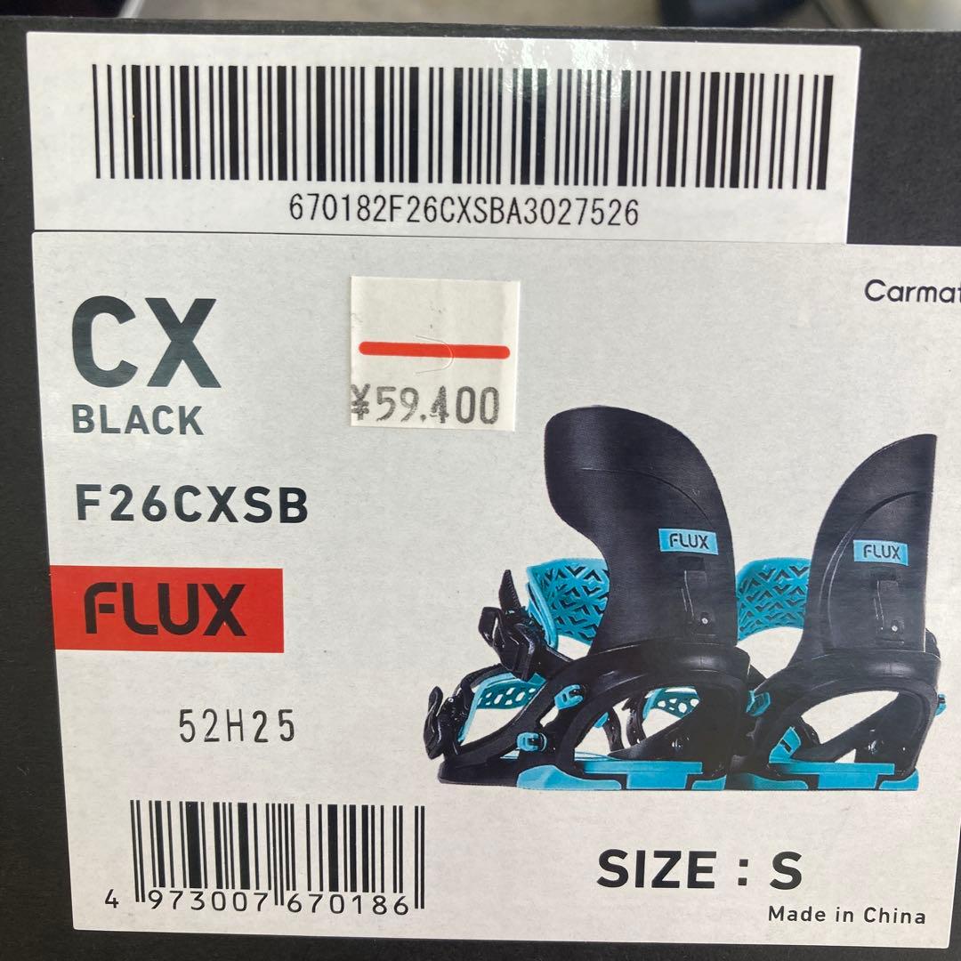 今期モデル25-26 FLUX CX Sサイズ スノーボードビンディング