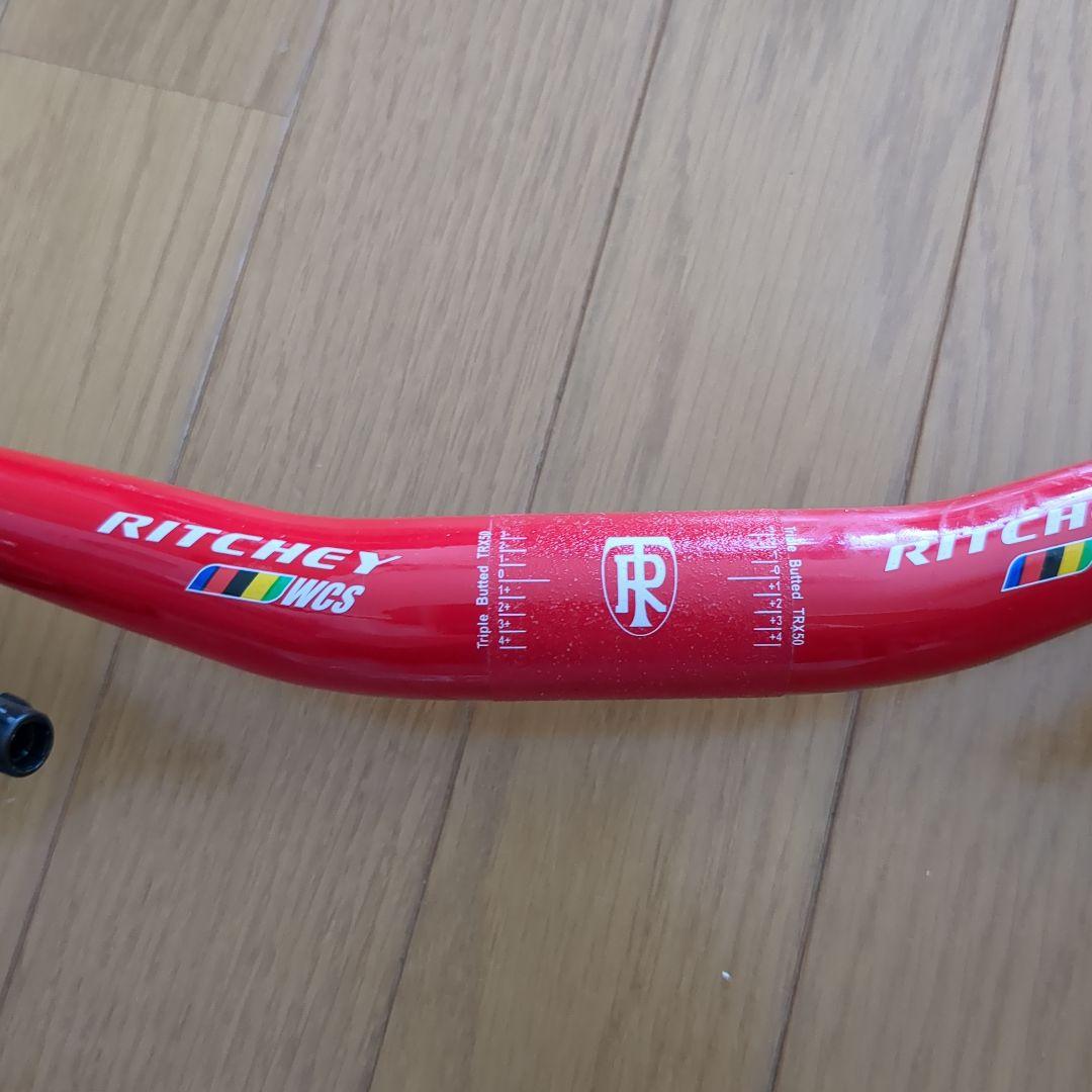 Ritchey レッド ハンドル 630mm とシートポスト27.2mmのセット