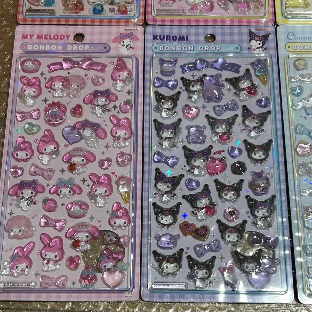 ボンボンドロップシール サンリオ 6枚セット
