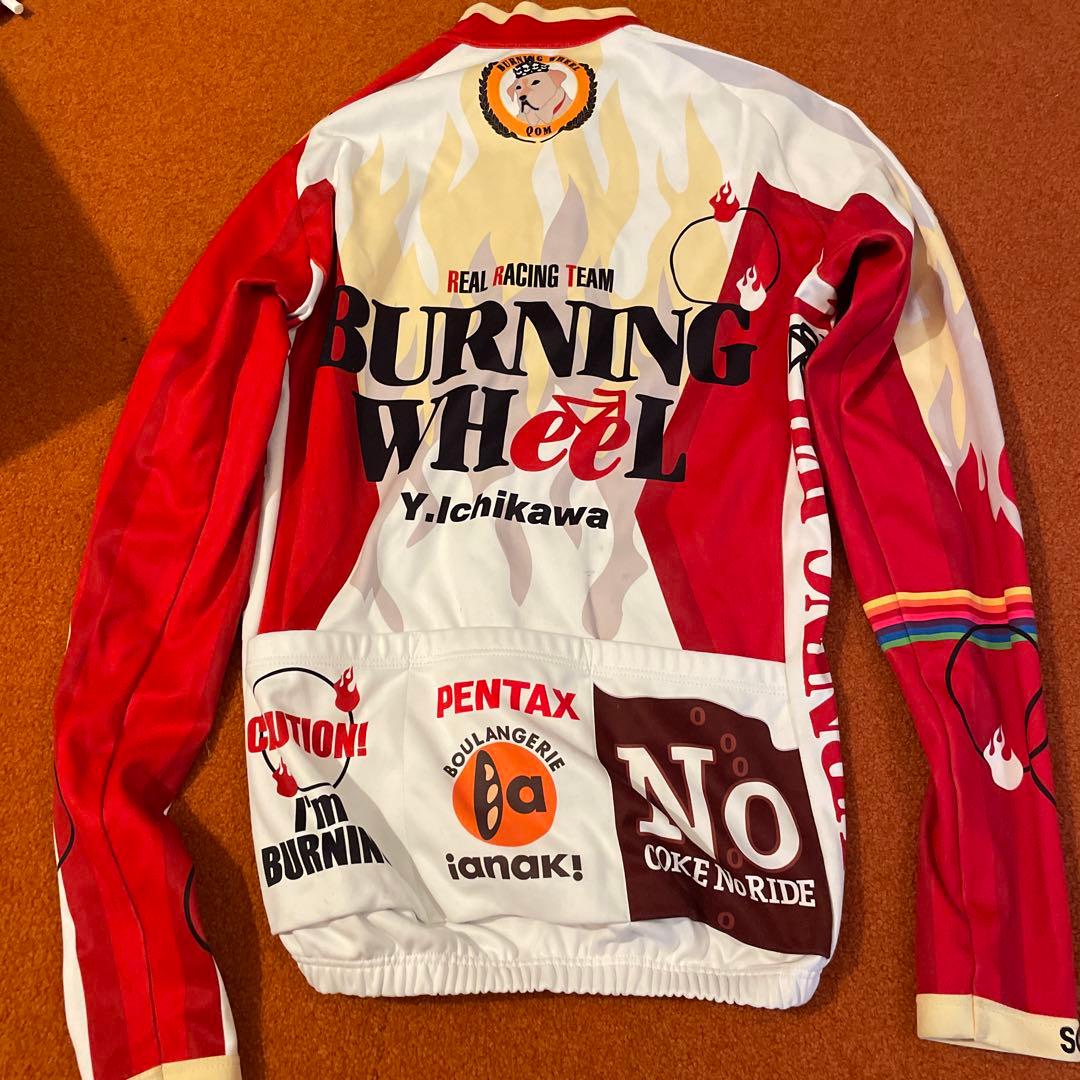 サイクルジャージ　レッド　古着