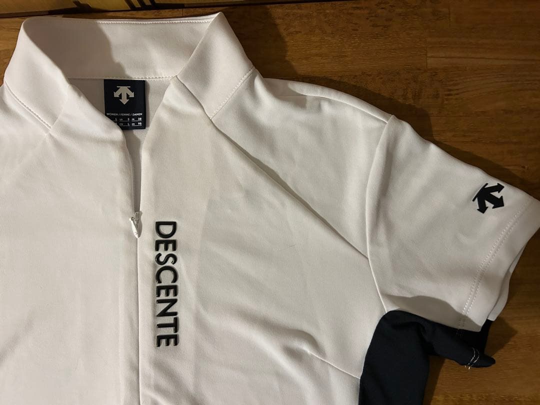 DESCENTE ゴルフ（デサントゴルフ） ハーフジップ鹿の子半袖シャツ