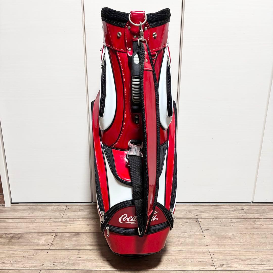 【希少 美品】CocaCola キャディバッグ ゴルフバッグ　レッド　ロゴマーク