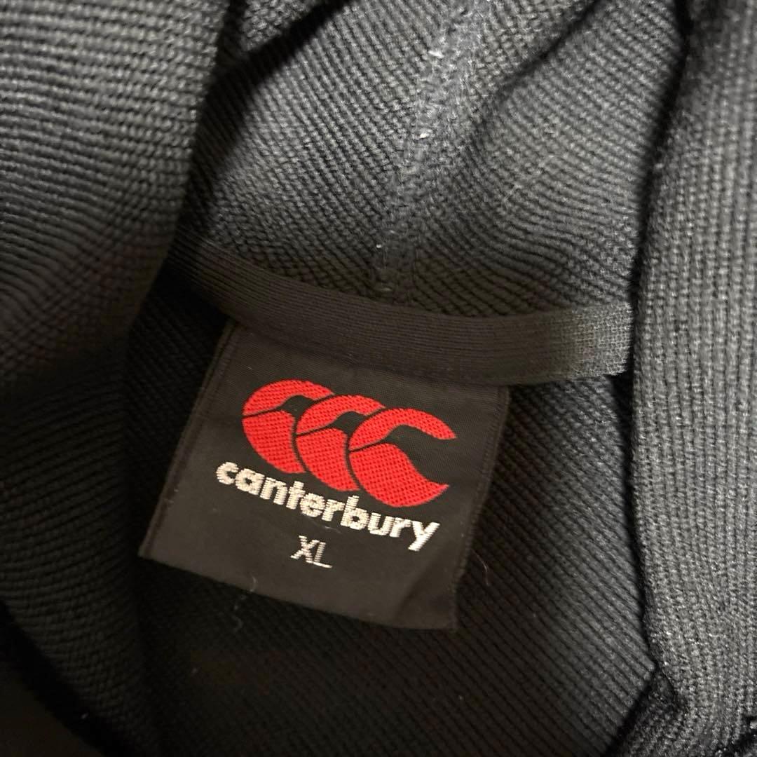 カンタベリー CANTERBURYパーカー スウェット 刺繍 ラグビー ブラック