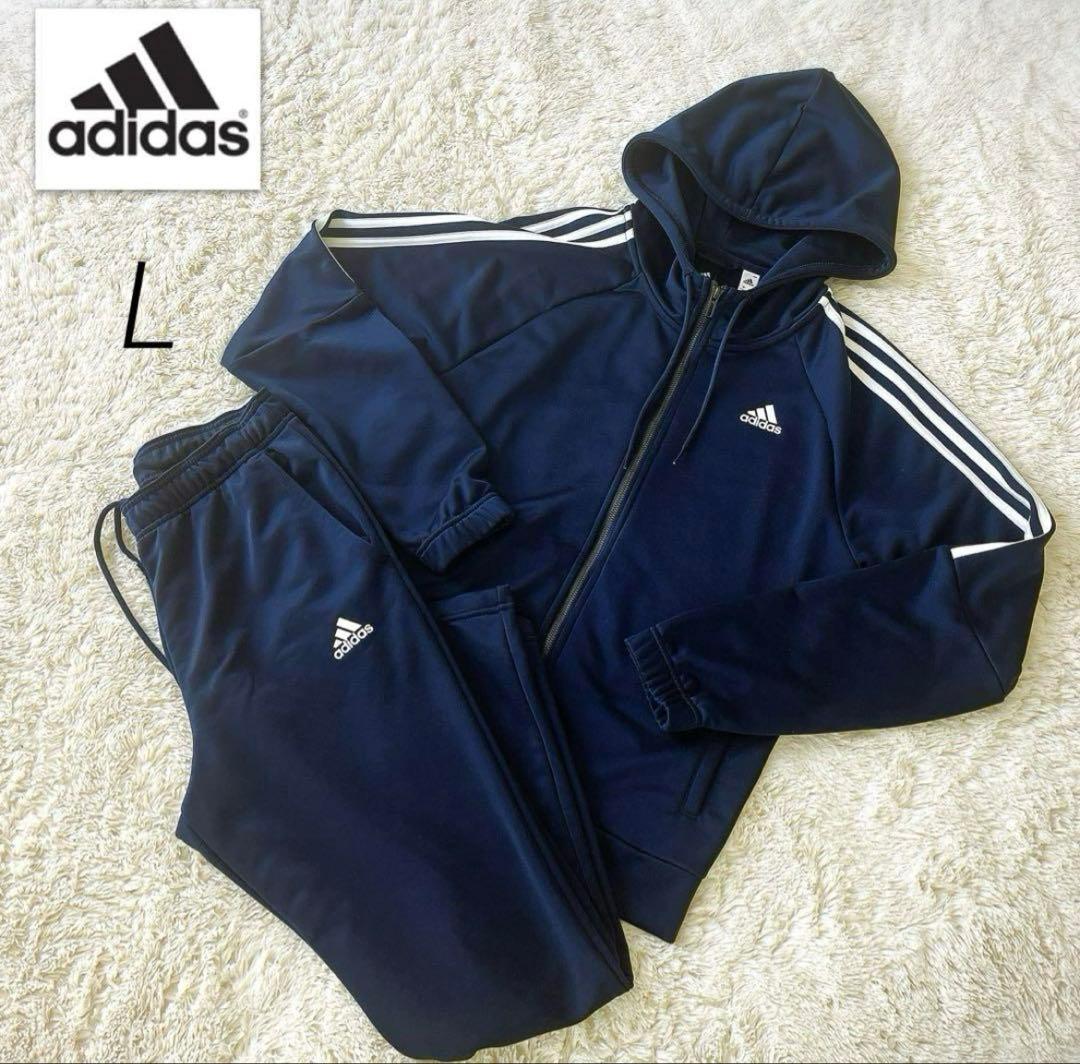 adidas アディダス セットアップ　ジャージ　上下セット　L フーディー