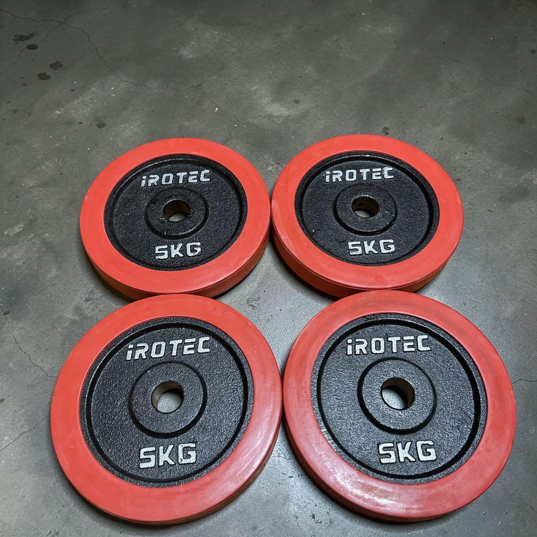 IROTEC アイロテック ダンベルプレート 5kg×4 計20kg ラバー付き