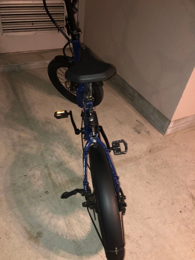送料込mate fusion MATE 折りたたみ式電動アシスト自転車 ネイビー